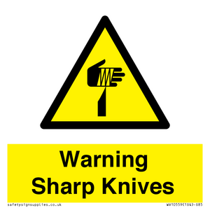 Warning Sharp Knives